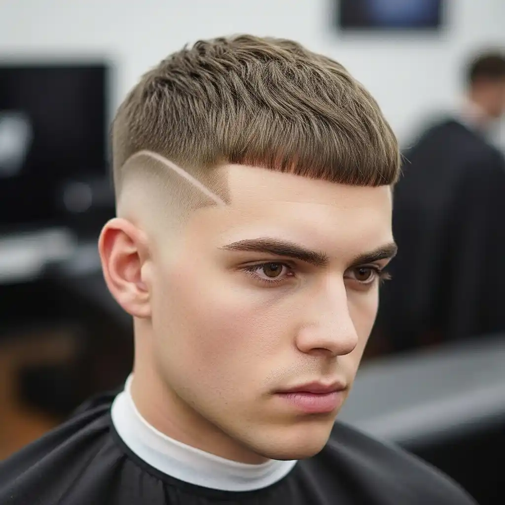 25 Trendy Men’s Fringe Hairstyles for 2026: Inspiration, Tips, and Color Ideas 23 Short Fringe with Hard Part