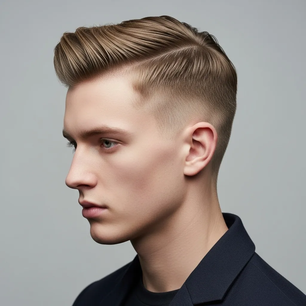 23 Bold Pompadour Hairstyles for a Confident Look 7 Short Pompadour taper fade