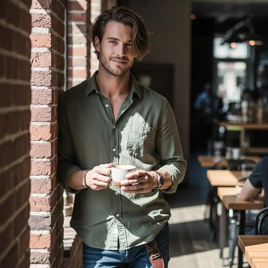 36 Stylish Shoulder-Length Hair Ideas for Men: Elevate Your Look 31 Shoulder Length Hair with Loose Ends