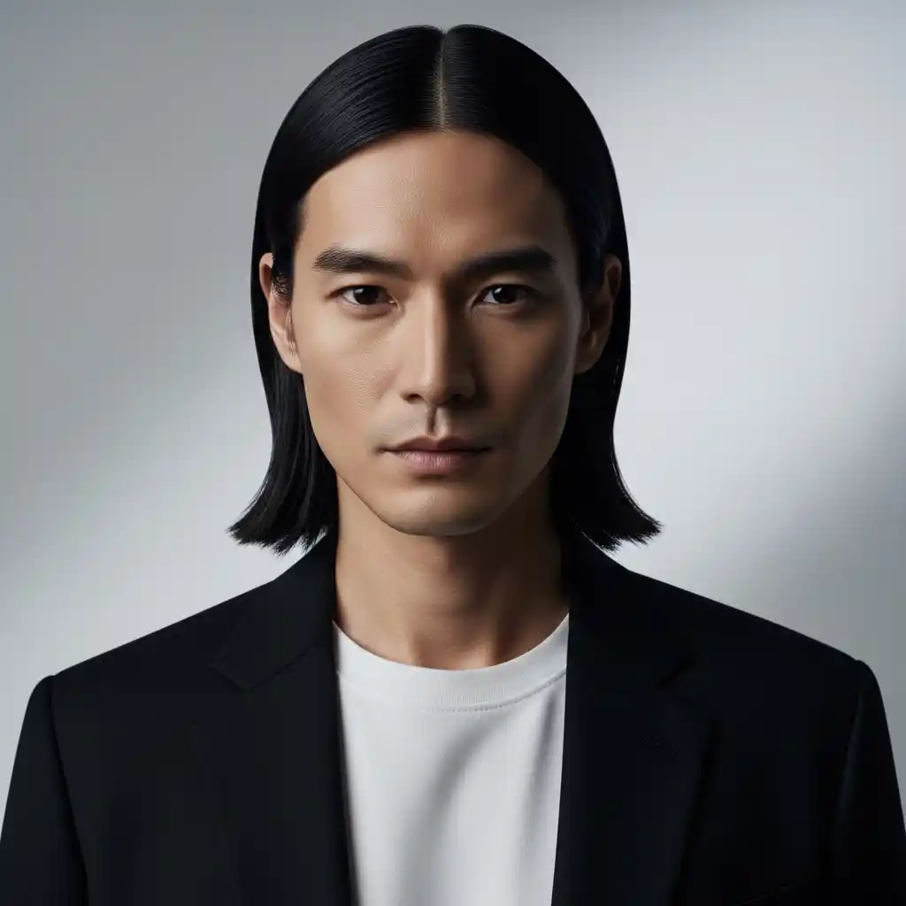 36 Stylish Shoulder-Length Hair Ideas for Men: Elevate Your Look 3 Shoulder Length Hair with Middle Part