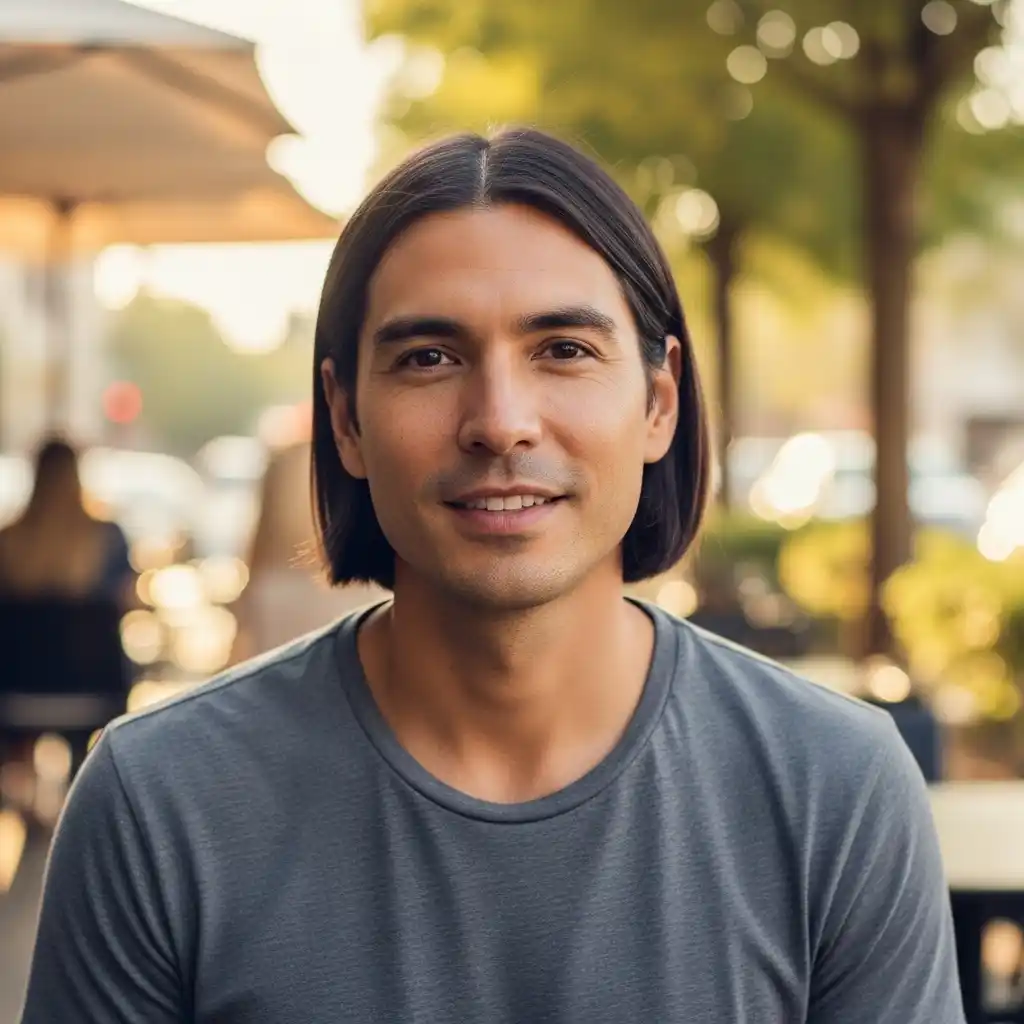 36 Stylish Shoulder-Length Hair Ideas for Men: Elevate Your Look 34 Shoulder Length Hair with Minimal Volume