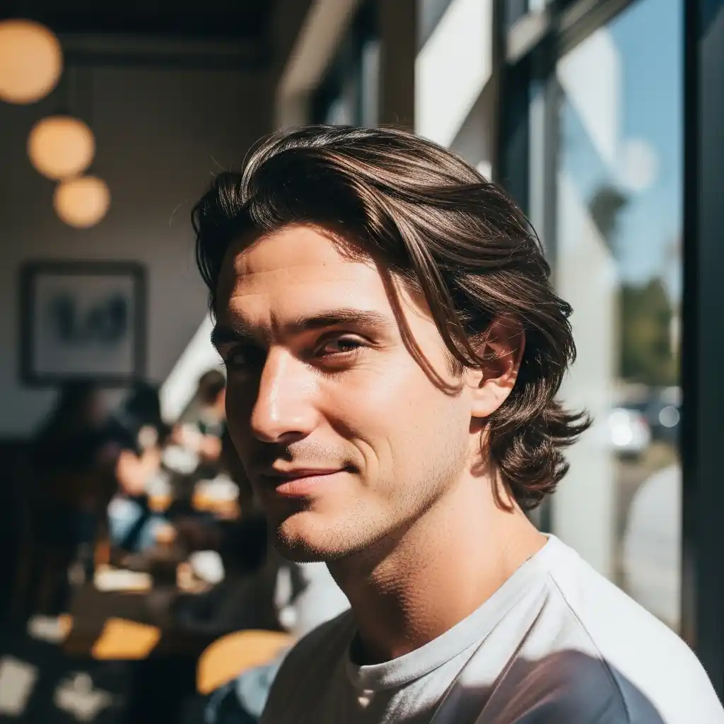 36 Stylish Shoulder-Length Hair Ideas for Men: Elevate Your Look 22 Shoulder Length Hair with Relaxed Finish