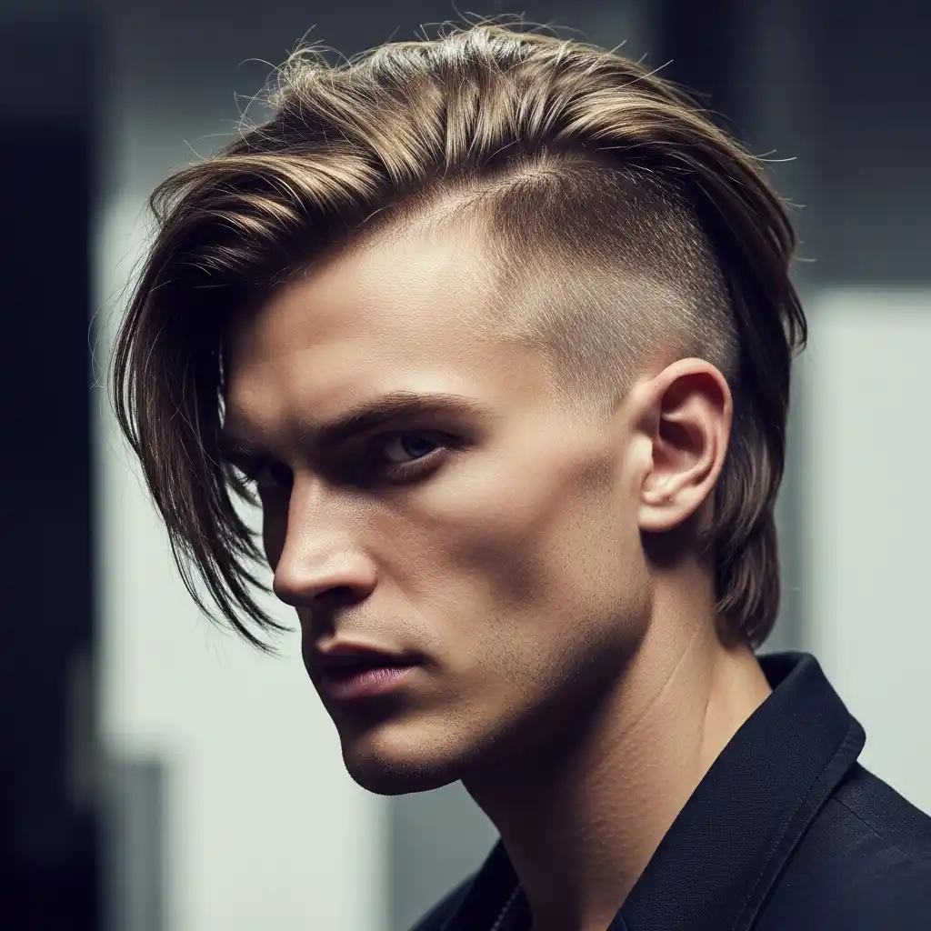 36 Stylish Shoulder-Length Hair Ideas for Men: Elevate Your Look 27 Shoulder Length Hair with Slight Undercut
