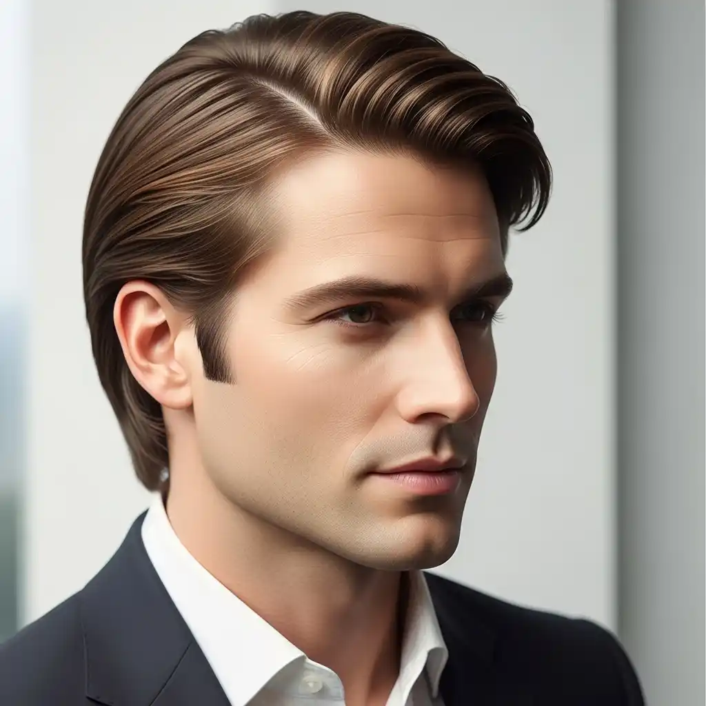 36 Stylish Shoulder-Length Hair Ideas for Men: Elevate Your Look 29 Shoulder Length Hair with Smooth Finish