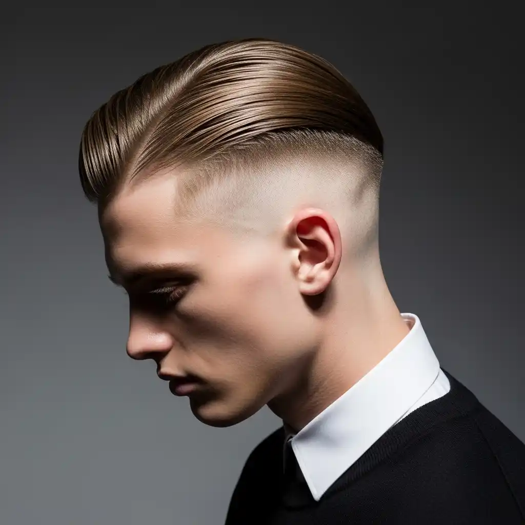 37 Stylish Haircut Ideas for Men: Master the Art of the Fade with Straight Hair 24 Skin Fade with Long Straight Top