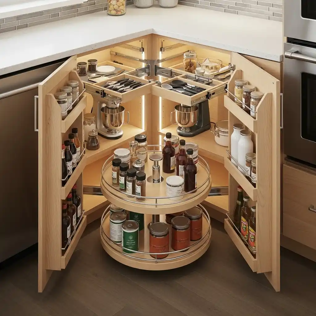 23 Small Kitchen Remodel Ideas That Maximize Space 10 Smart Corner Storage