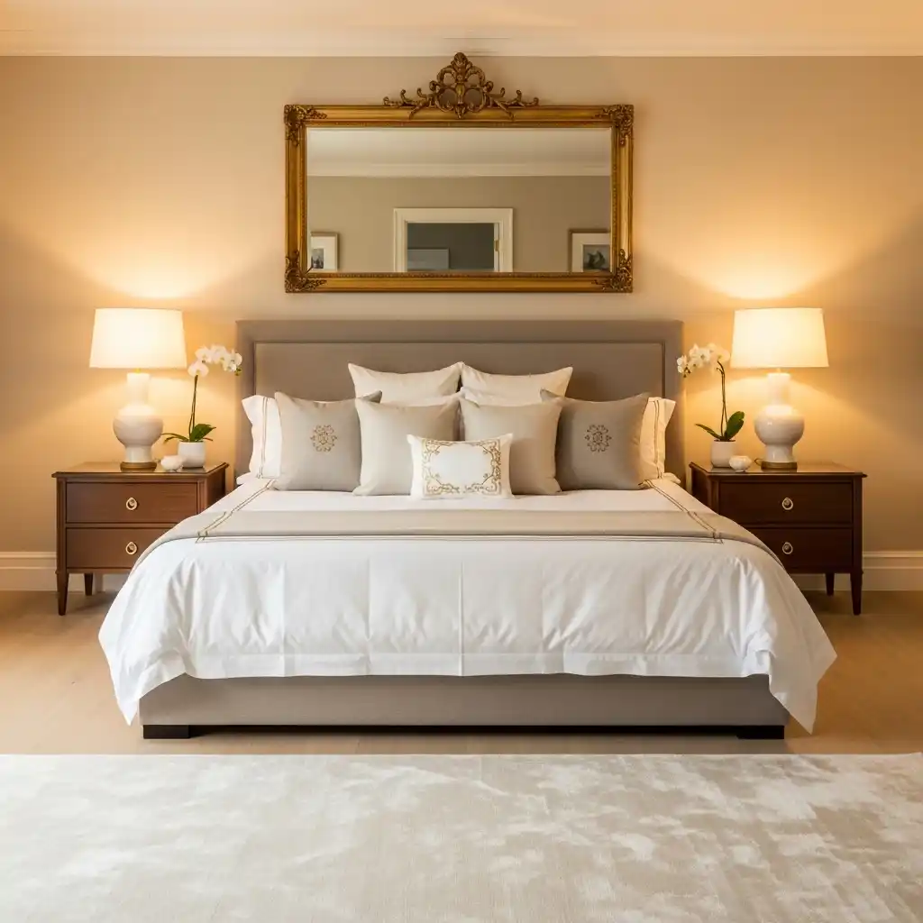 24 Bedroom Designs That Combine Comfort & Elegance 18 Soft Cream Elegant Bedroom