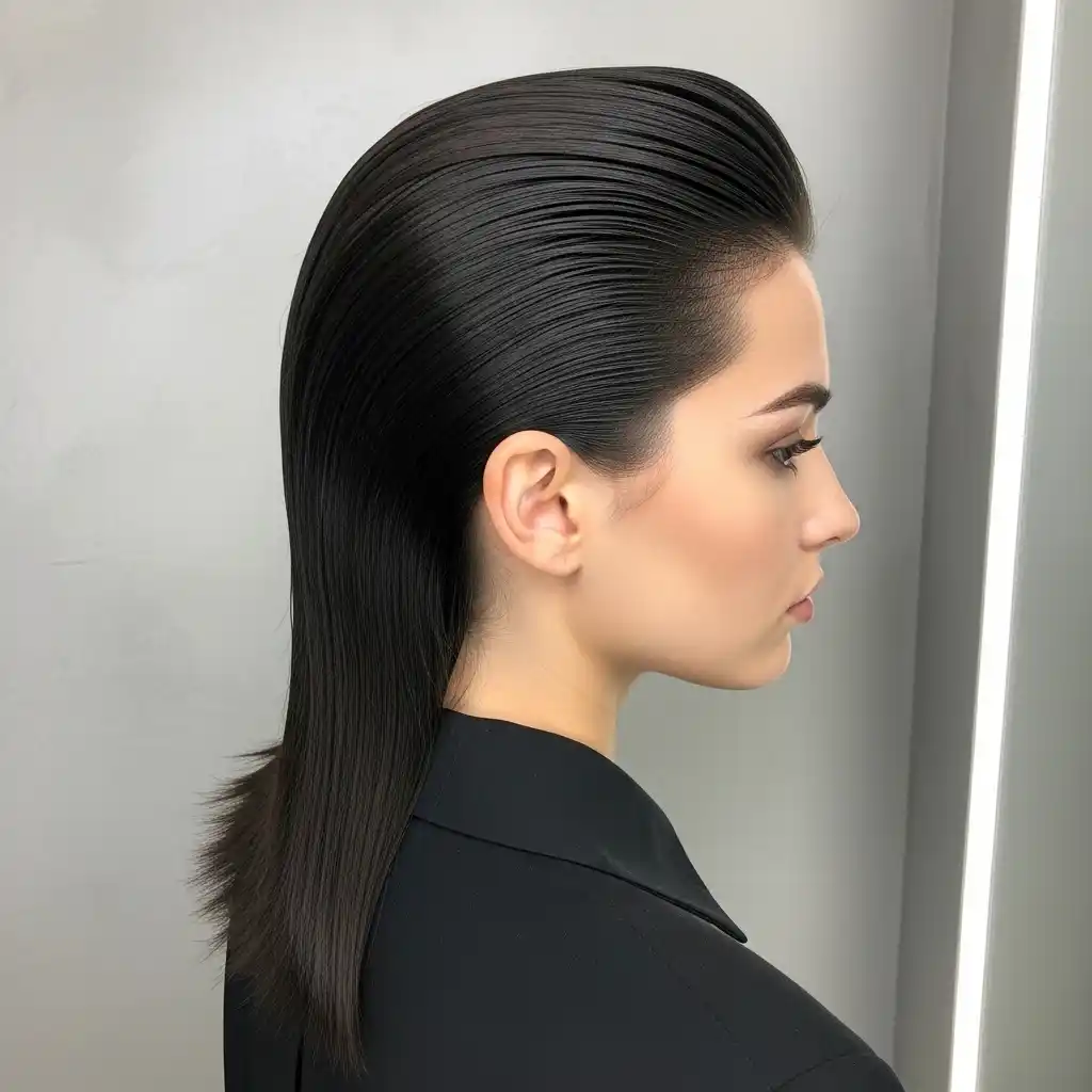 29 Slicked-Back Hairstyles for Men: Elevate Your Look with Classic and Modern Styles 26 Straight Hair Slicked Back Style