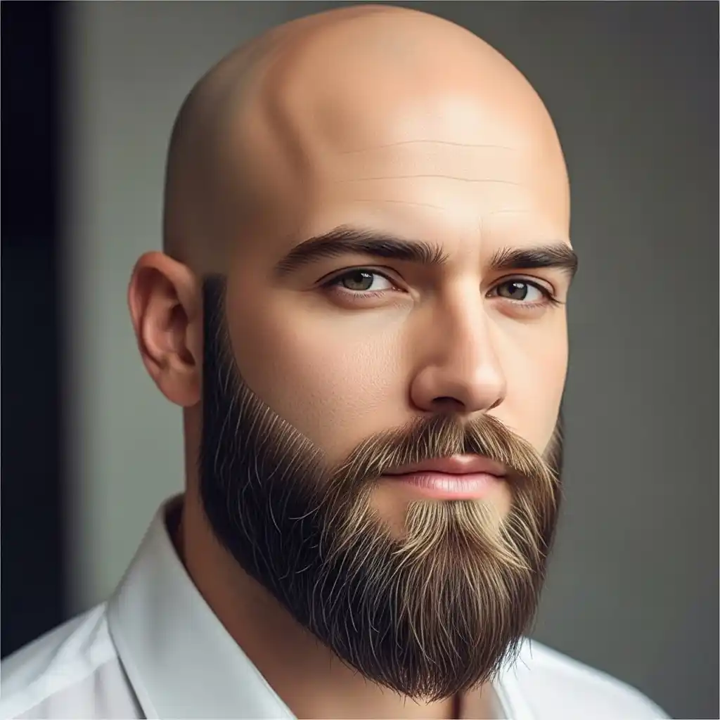 46 Bold Beard Styles to Complement Your Bald Look: A Comprehensive Style Guide 19 Tapered Beard with Bald Head