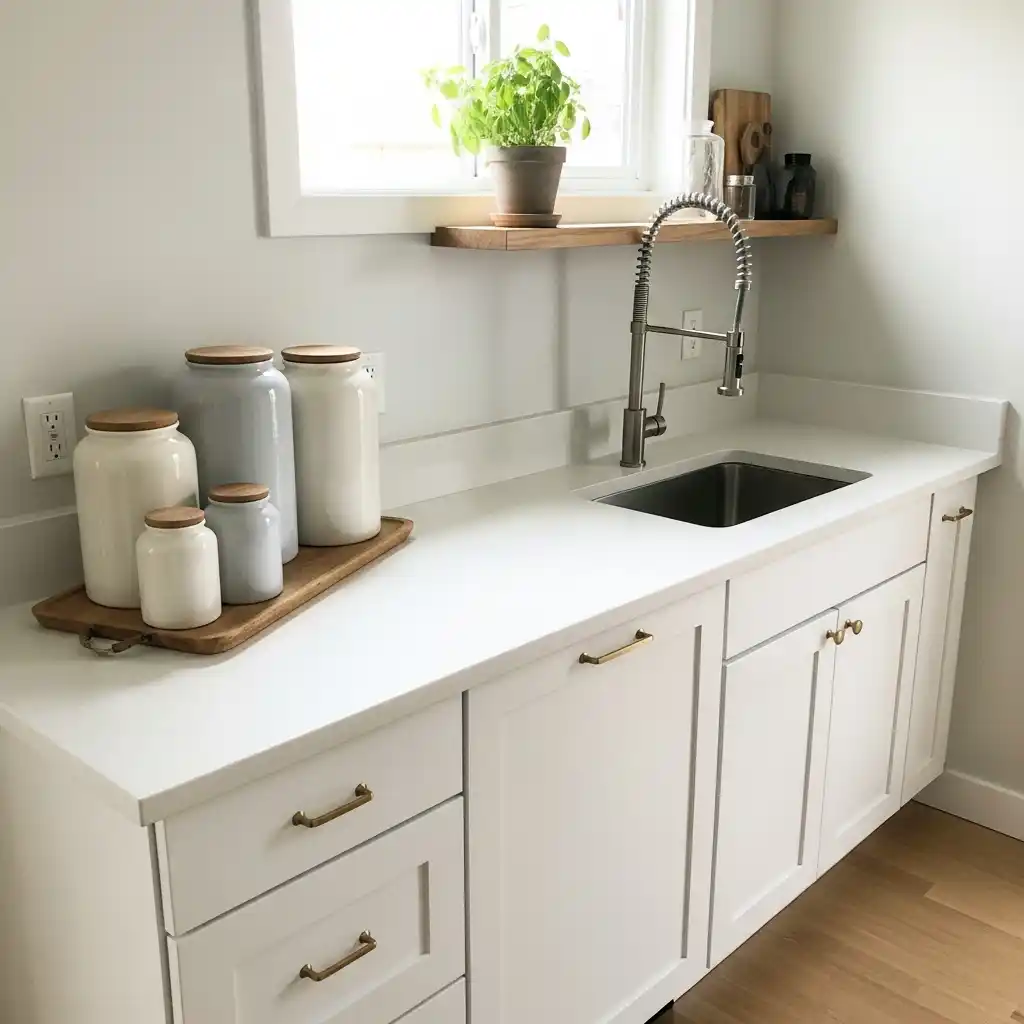 22 Small Kitchen Decor Ideas with Big Style Impact 8 Under Cabinet Lighting for Warm Ambience