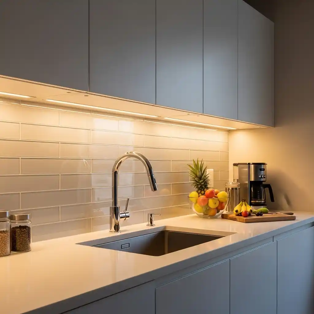 23 Small Kitchen Remodel Ideas That Maximize Space 11 Under Cabinet Lighting