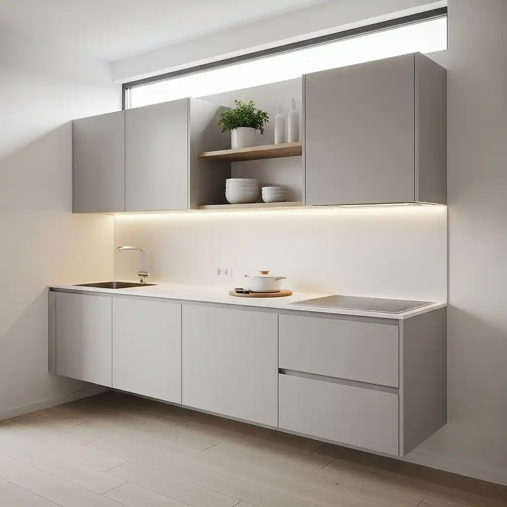 23 Small Kitchen Remodel Ideas That Maximize Space 8 Wall Mounted Cabinets