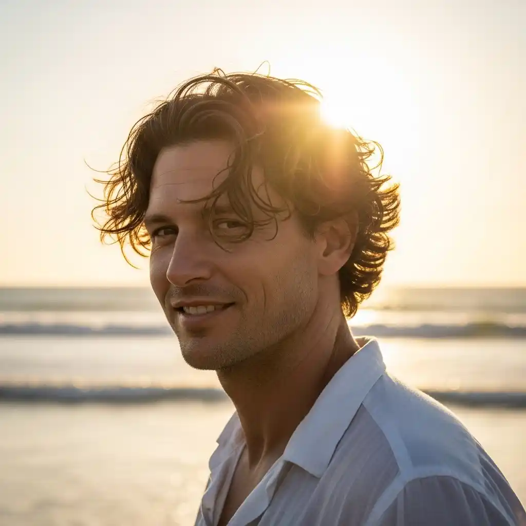 Top 30 Trendsetting Summer Hairstyles for Men in 2024: From Classic Cuts to Bold New Waves 6 Wavy Medium Length