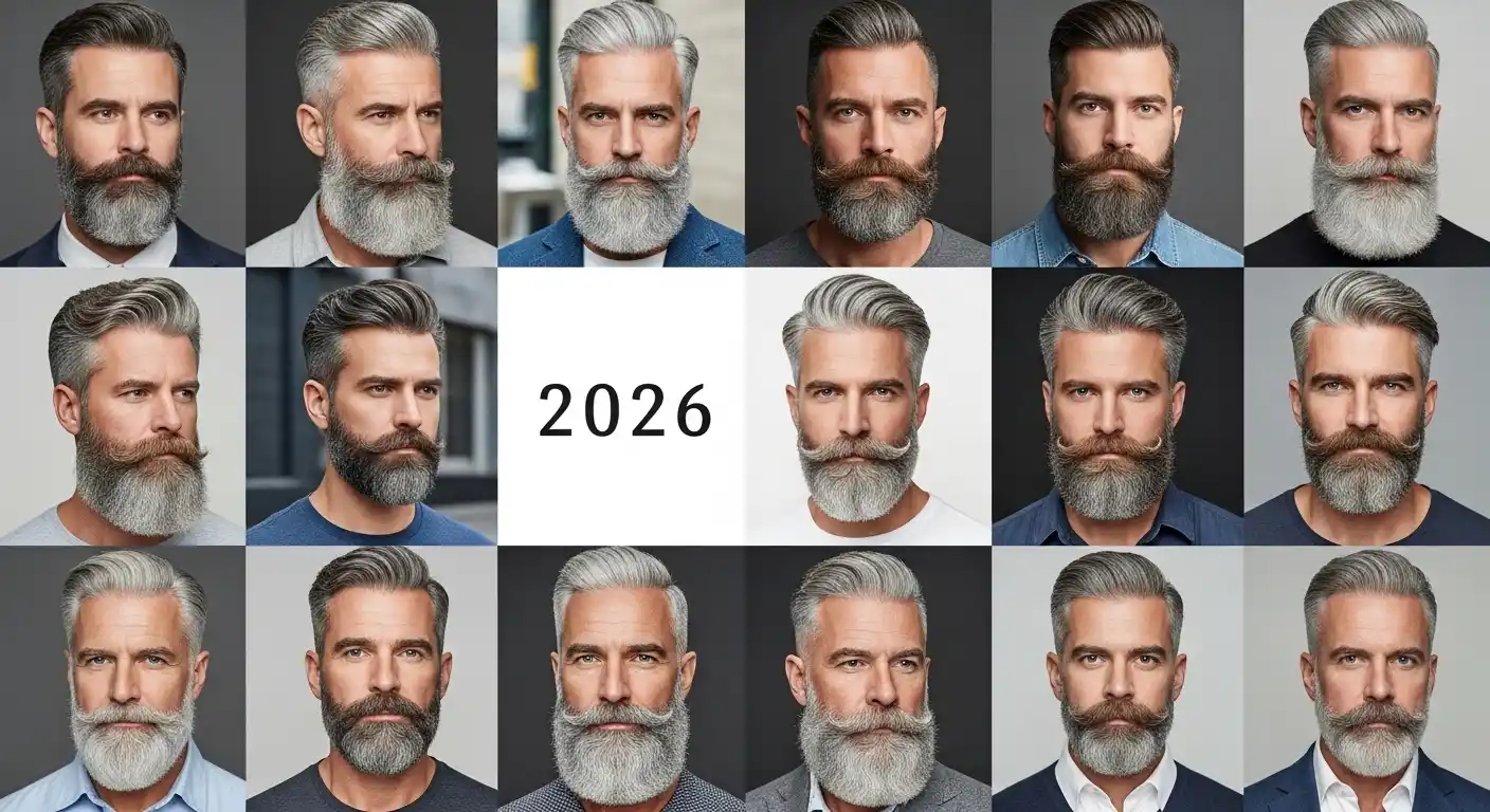Taper Fade Haircut 4 16 Iconic Grey Beard Styles for 2026 featured image