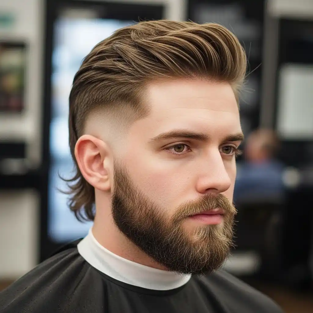 20 Subtle Mullet Ideas for Men: Stylish Cuts and Pro Tips to Nail the Look 18 Beard Paired Subtle Mullet