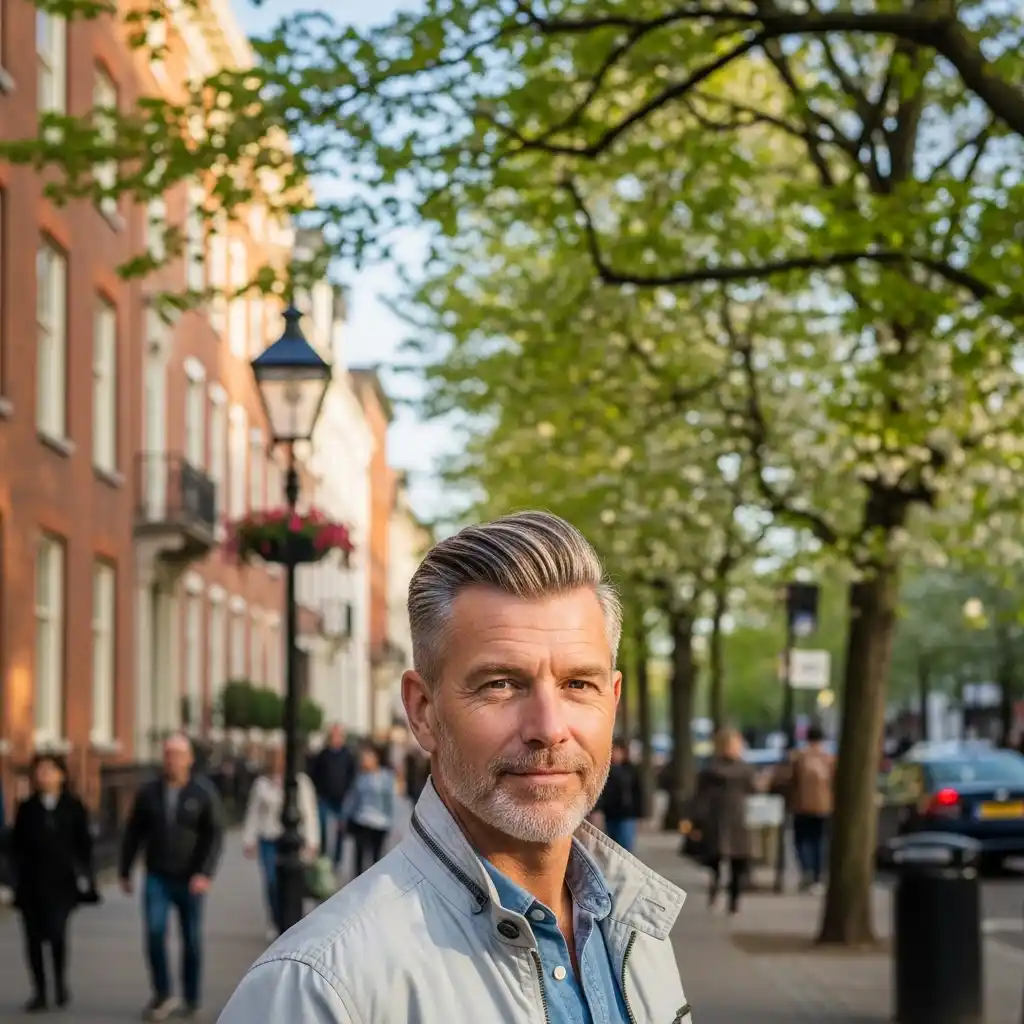 30 Fresh Spring Haircut Ideas for Men Over 40 11 Brush Up Cut