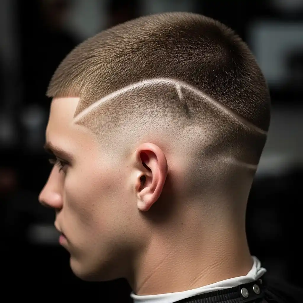 15 Buzz cut Styles for 2026 That Are Worth Trying 4 Buzzcut with Line Design