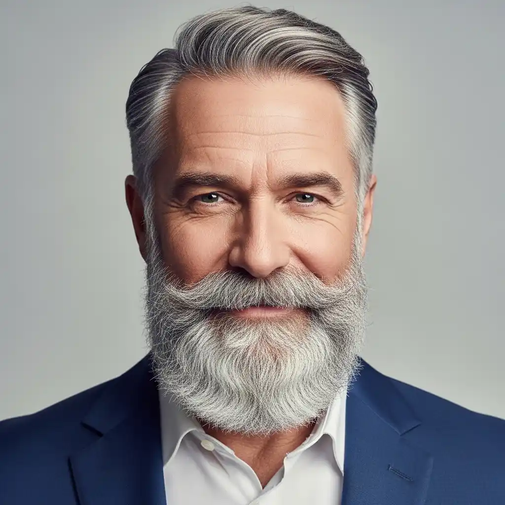 16 Iconic Grey Beard Styles for 2026 1 Classic Full Grey Beard