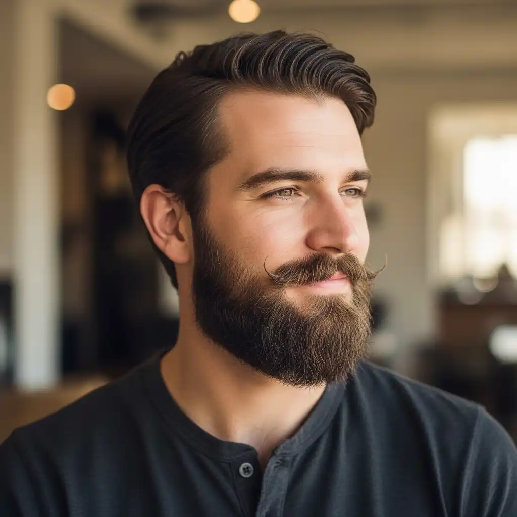 14 Ducktail Beard Styles for Men That Will Seriously Upgrade Your Look 9 Curved Ducktail Beard