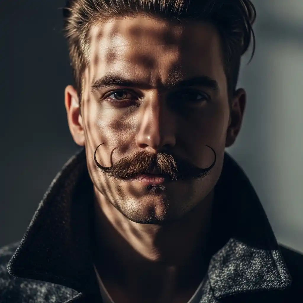 19 Wild Horseshoe Mustache Styles You Gotta See to Believe 6 Curved Horseshoe Rebel