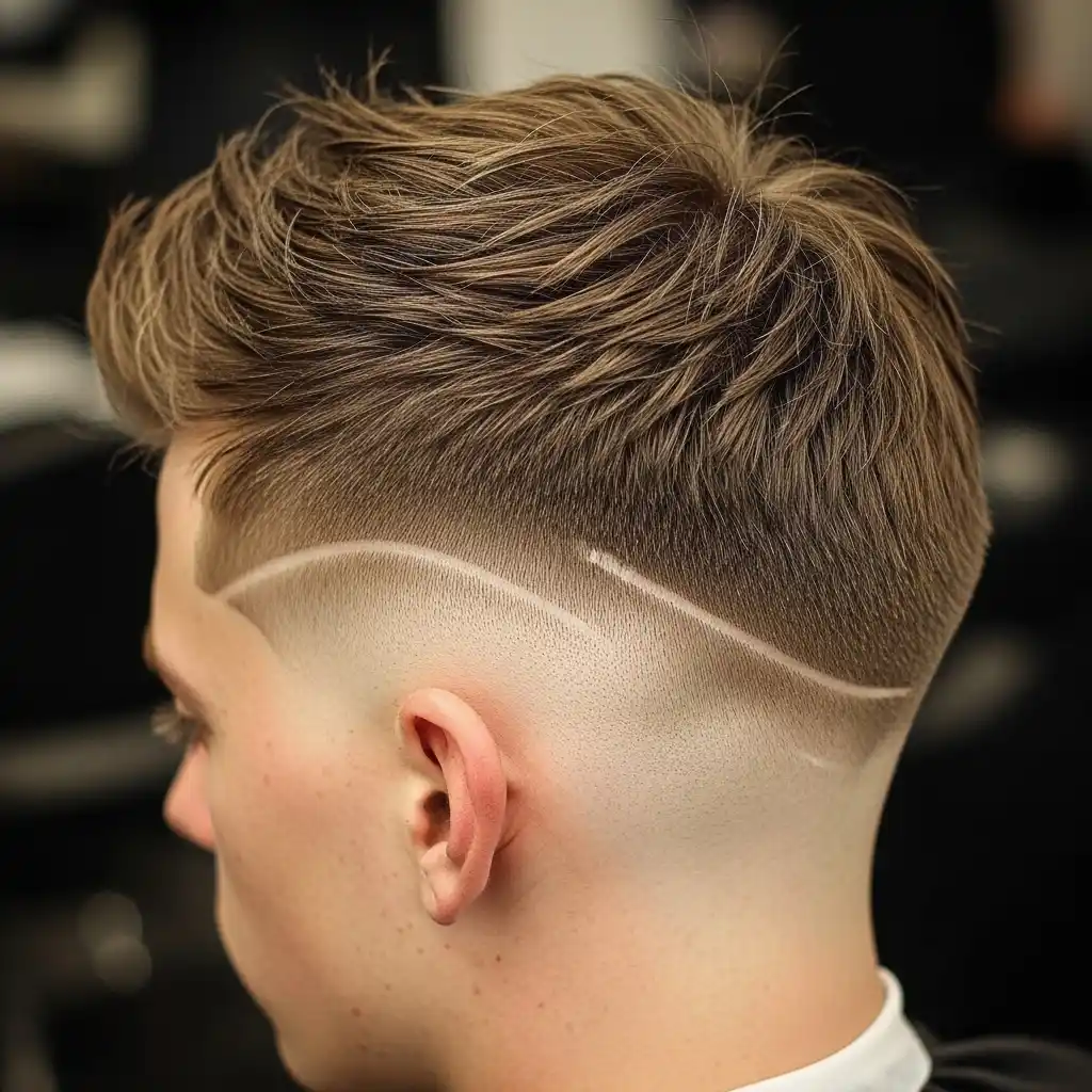 22 French Crop Haircut Ideas for Summer 2026 19 French Crop with Burst Fade