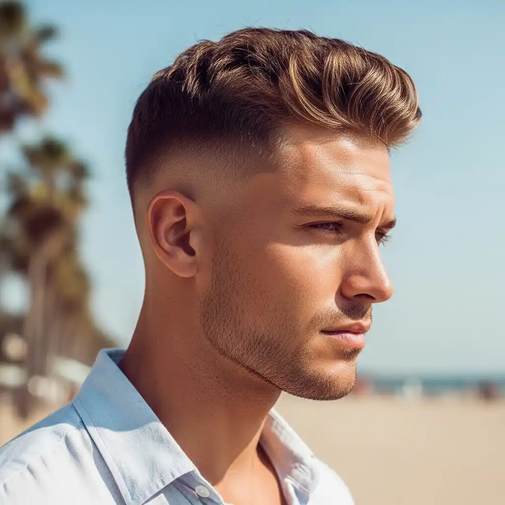 22 French Crop Haircut Ideas for Summer 2026 11 French Crop with Mid Fade