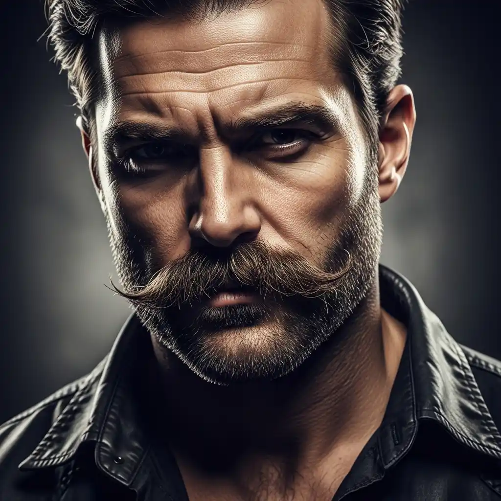 19 Wild Horseshoe Mustache Styles You Gotta See to Believe 8 Horseshoe with Heavy Stubble