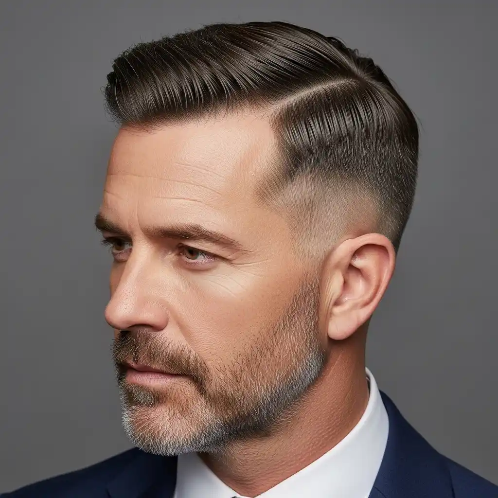 30 Fresh Spring Haircut Ideas for Men Over 40 12 Ivy League with Low Fade