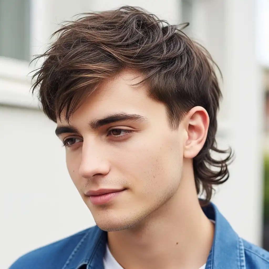 20 Subtle Mullet Ideas for Men: Stylish Cuts and Pro Tips to Nail the Look 9 Messy Subtle Mullet