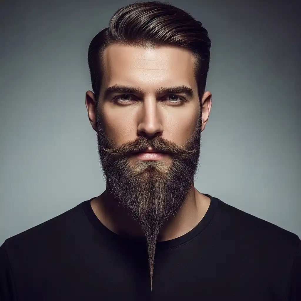 14 Ducktail Beard Styles for Men That Will Seriously Upgrade Your Look 7 Pointed Ducktail Beard
