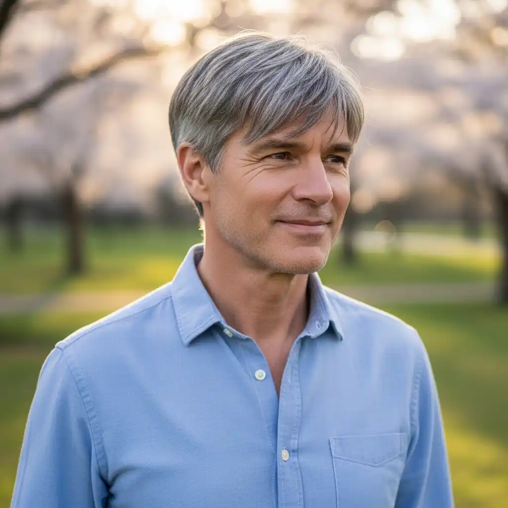 30 Fresh Spring Haircut Ideas for Men Over 40 26 Short Layered Cut