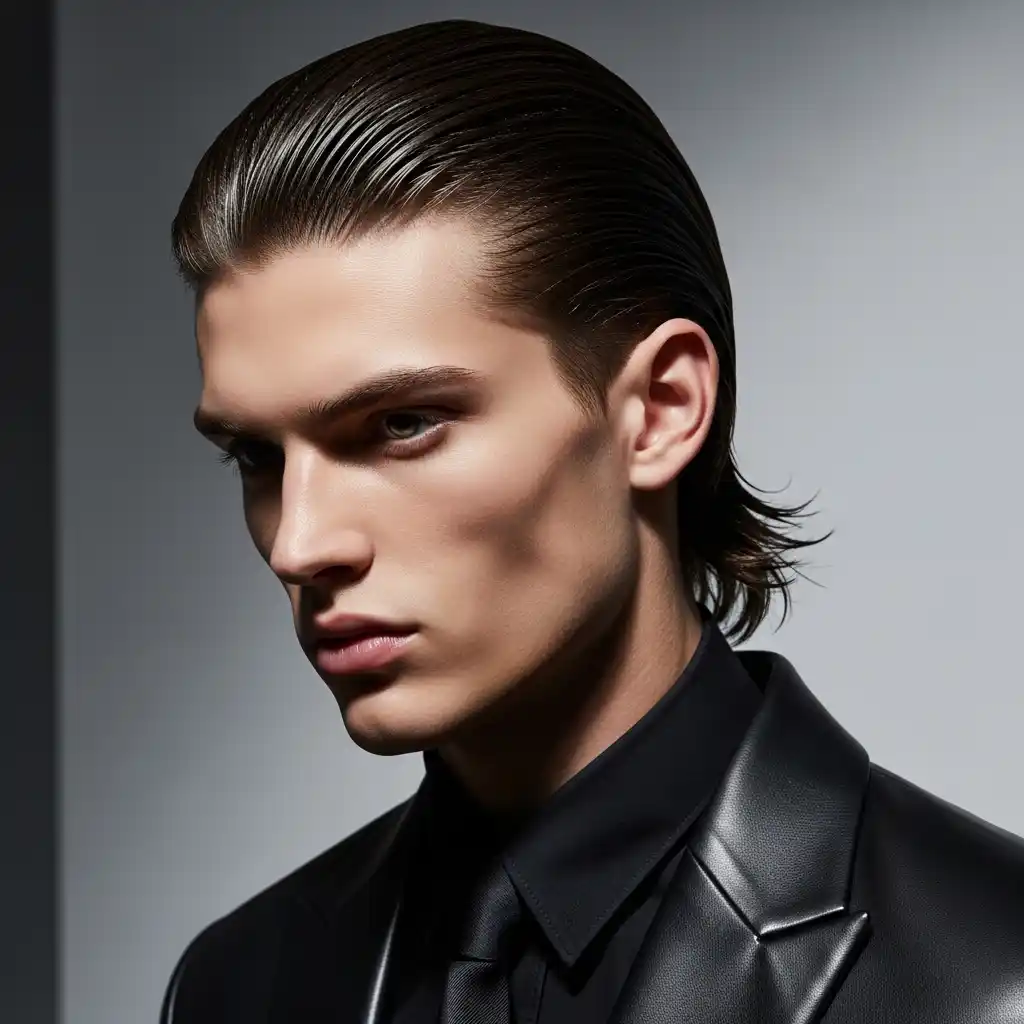 25 Fresh Spring Mullet Haircut Ideas for 2026 5 Sleek Wet Look Mullet
