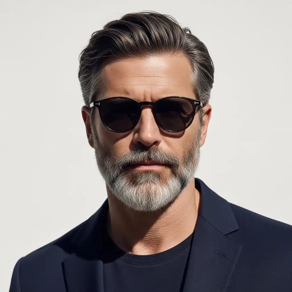 16 Iconic Grey Beard Styles for 2026 6 Stubble Grey Beard Look