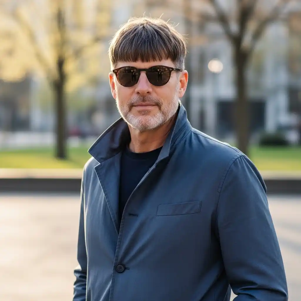 30 Fresh Spring Haircut Ideas for Men Over 40 18 Textured Fringe with Taper