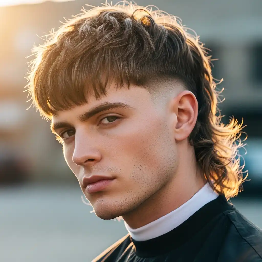 25 Fresh Spring Mullet Haircut Ideas for 2026 4 Textured Mullet with Bangs