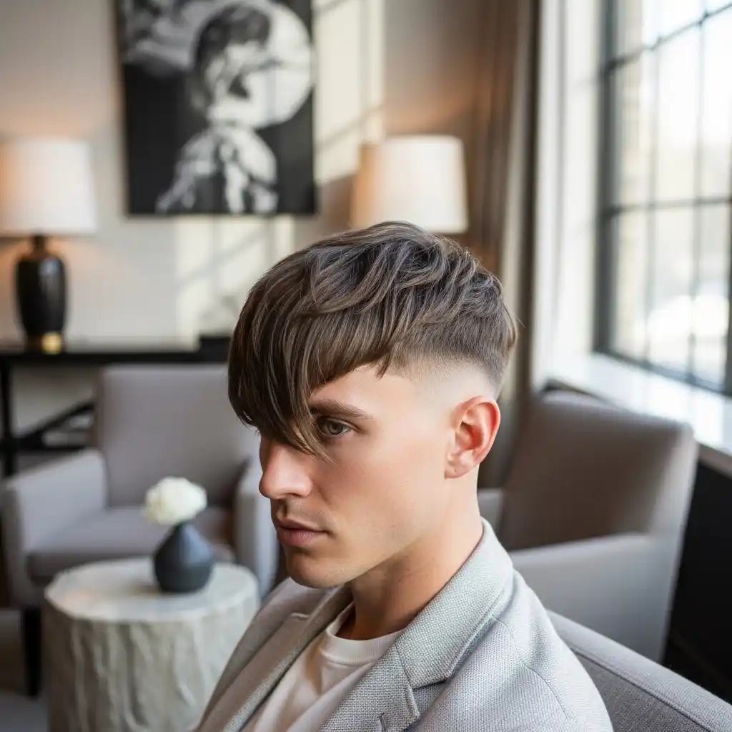 24 Timeless Men’s Haircuts for Spring 2026: Classic Styles That Never Fail 19 The Angular Fringe