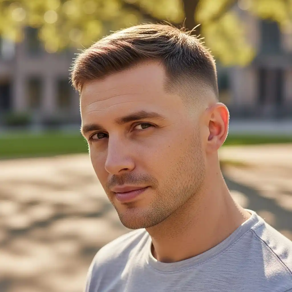 24 Timeless Men’s Haircuts for Spring 2026: Classic Styles That Never Fail 3 The Crew Cut