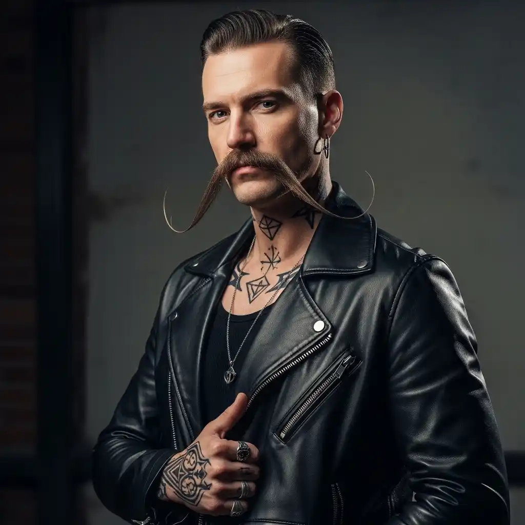 25 Trendy Mustache Styles for Men in 2026 13 The Fu Manchu Variation