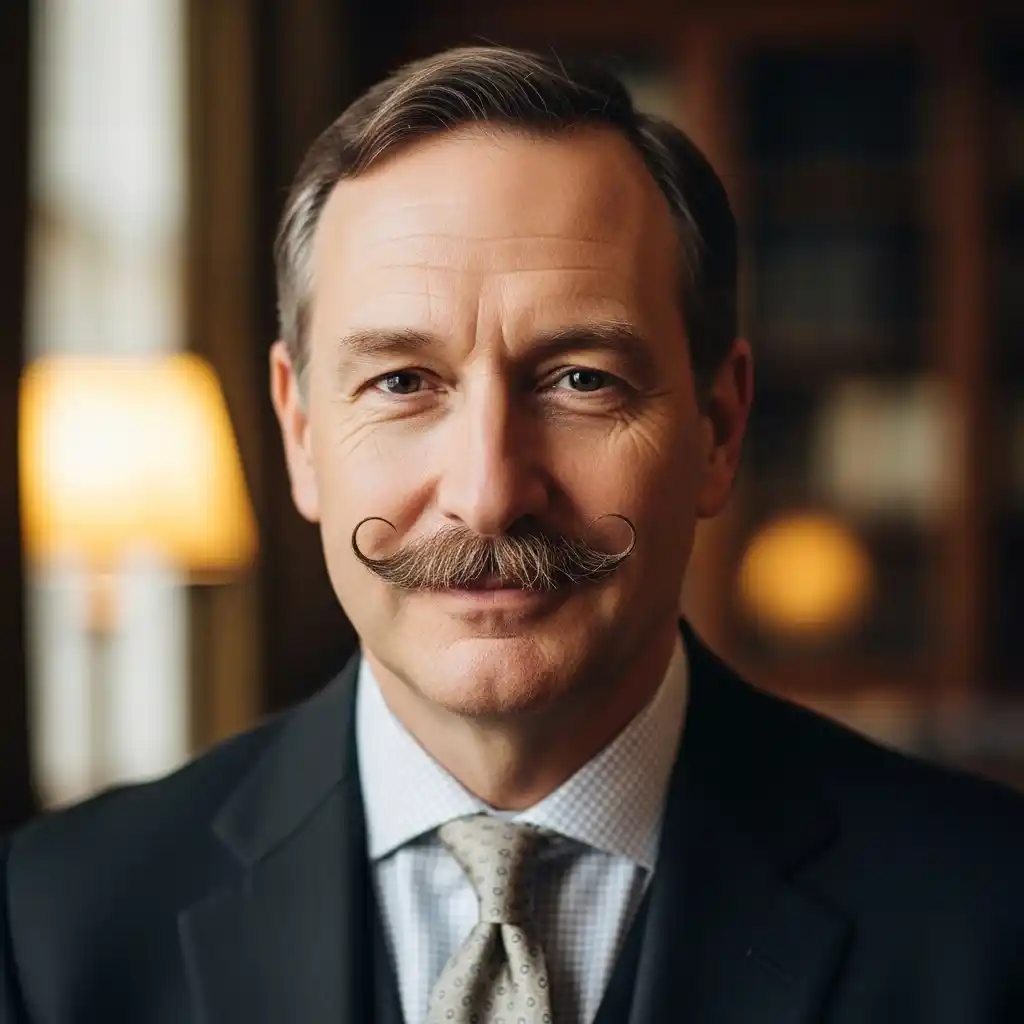 25 Trendy Mustache Styles for Men in 2026 14 The Petite Handlebar