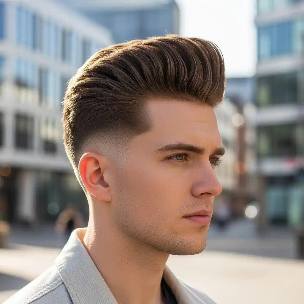 24 Timeless Men’s Haircuts for Spring 2026: Classic Styles That Never Fail 2 The Pompadour