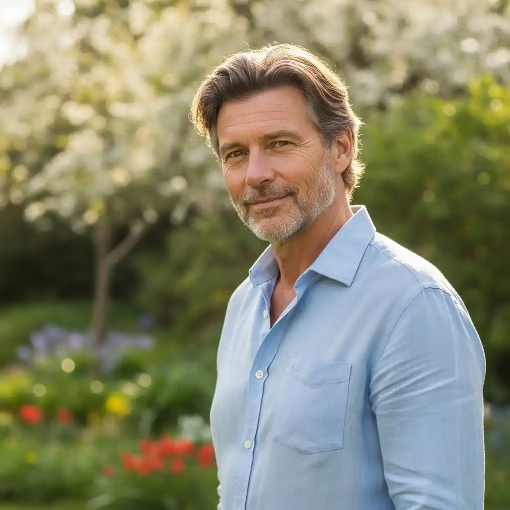 30 Fresh Spring Haircut Ideas for Men Over 40 22 Tousled Medium Hair