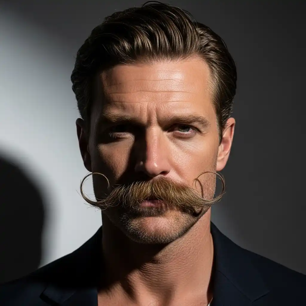 19 Wild Horseshoe Mustache Styles You Gotta See to Believe 17 Twisted End Horseshoe