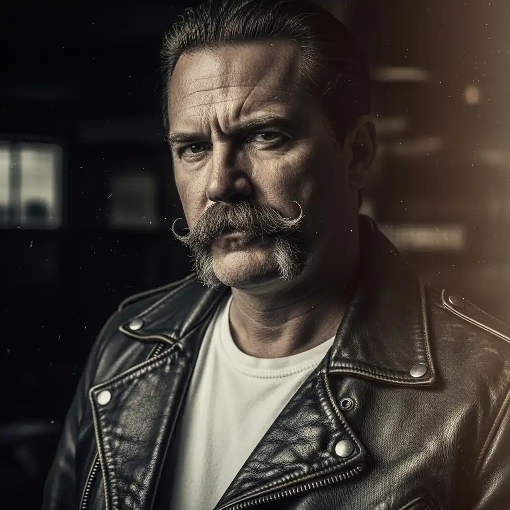 19 Wild Horseshoe Mustache Styles You Gotta See to Believe 10 Vintage Biker Horseshoe