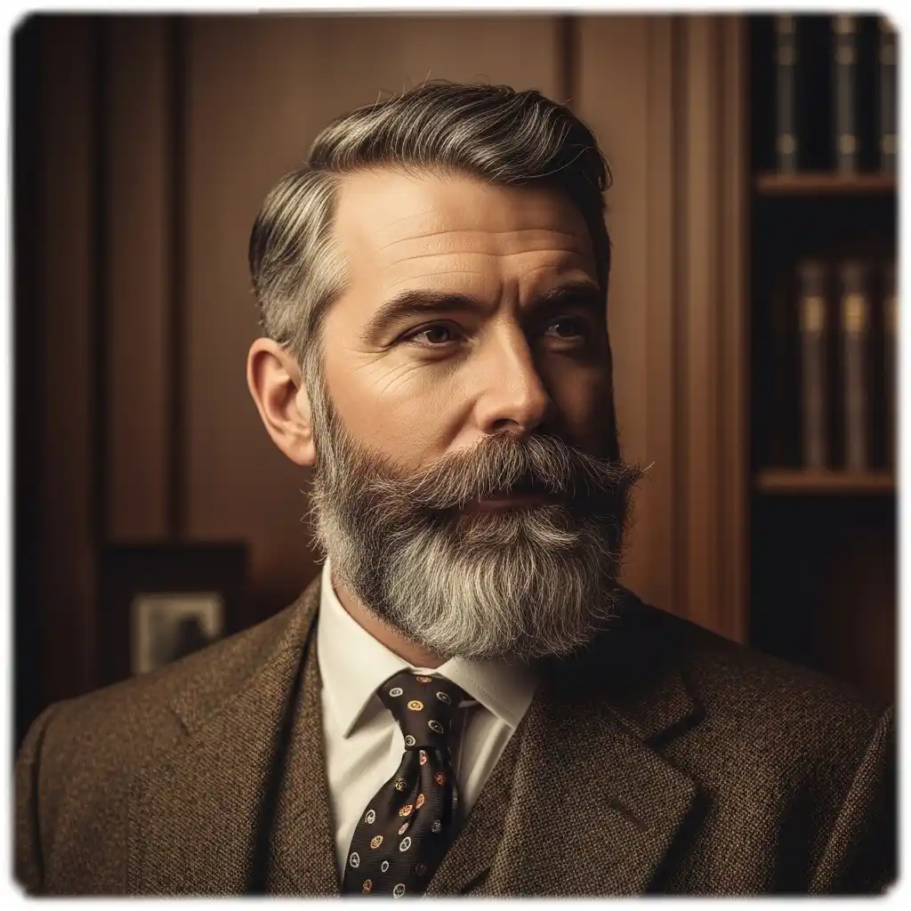 16 Iconic Grey Beard Styles for 2026 15 Vintage Inspired Grey Beard