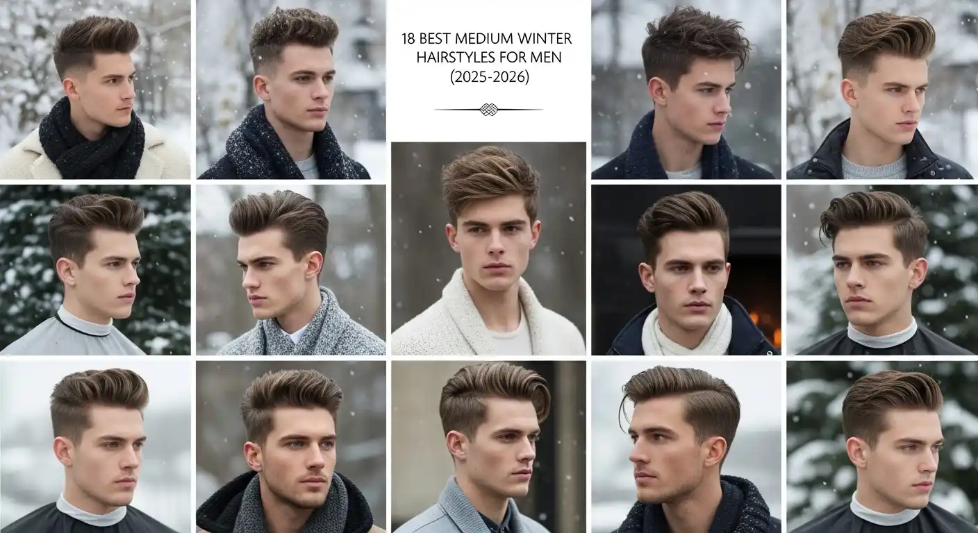 Taper Fade Haircut 3 18 Best Medium Winter Hairstyles for Men in 2025 2026