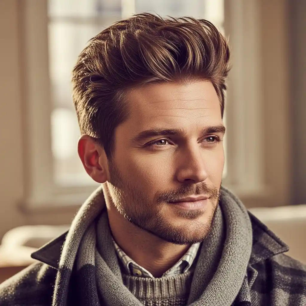 18 Best Medium Winter Hairstyles for Men in 2025-2026 12 Medium Messy Quiff