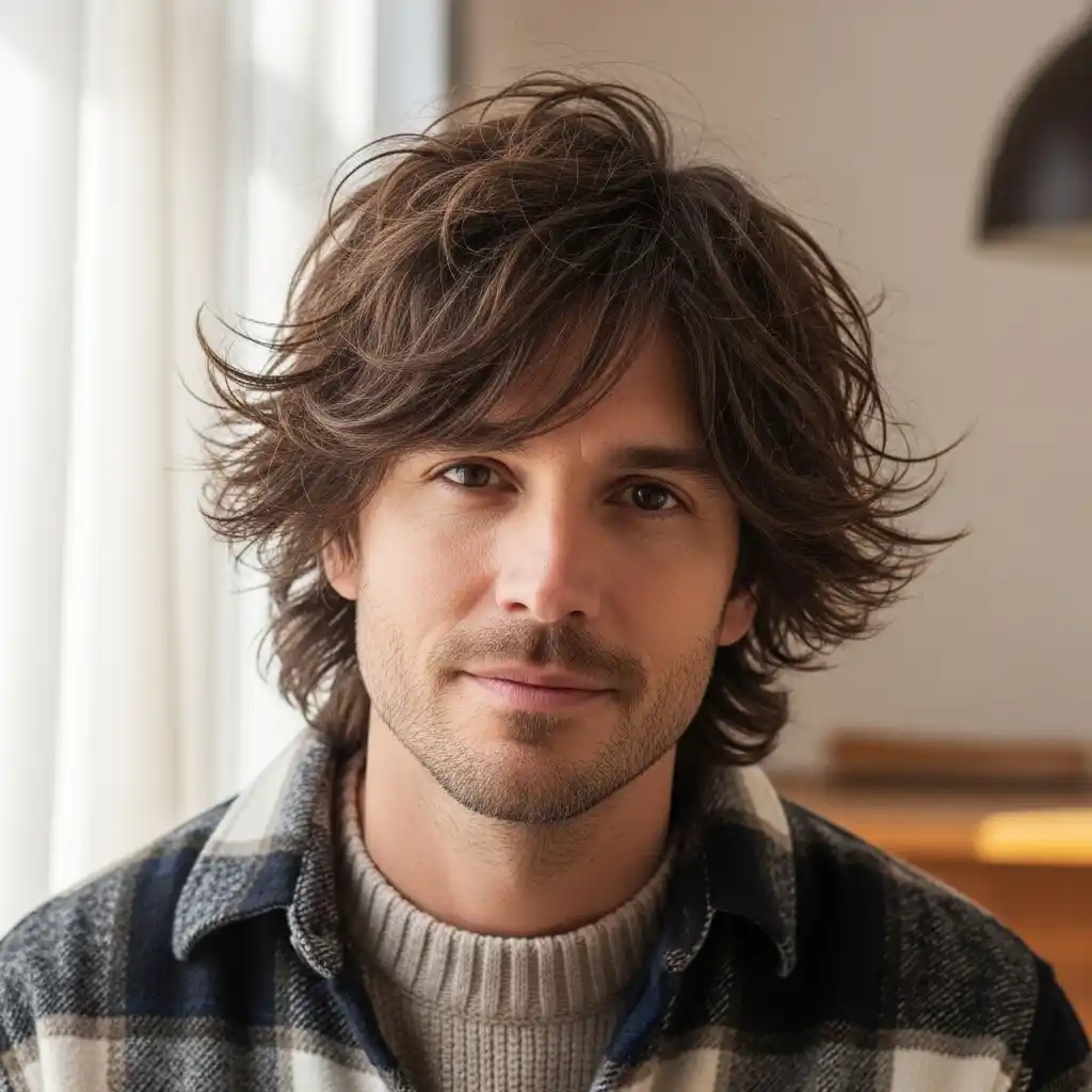 18 Best Medium Winter Hairstyles for Men in 2025-2026 9 Medium Shag