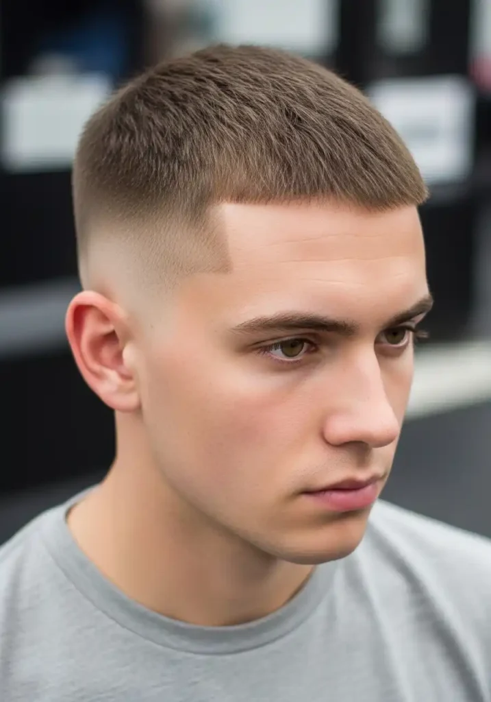 17 Stylish Buzzcut Ideas for Men 7 The Buzzcut with Temple Fade