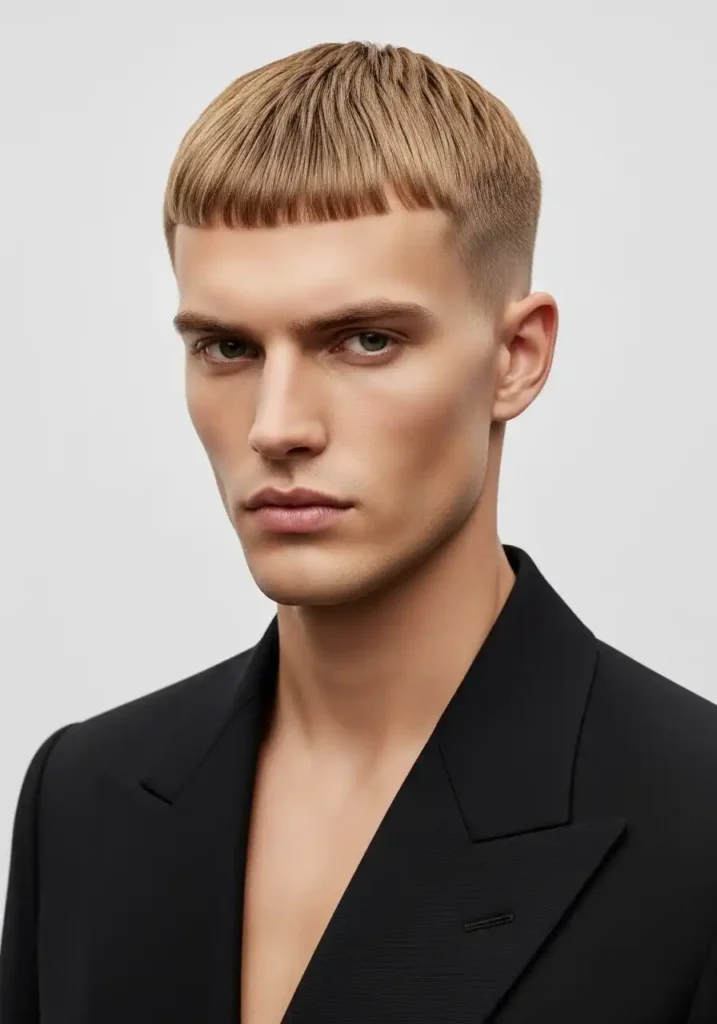 17 Stylish Buzzcut Ideas for Men 11 The Caesar Buzzcut for Roman Authority