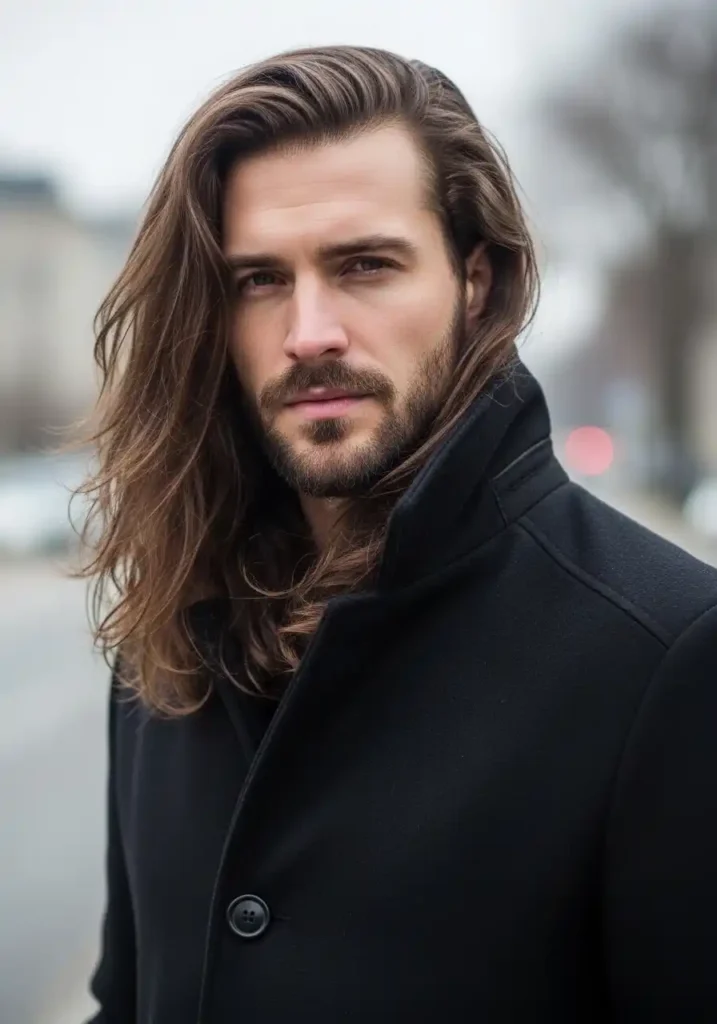 18 Trendsetting Winter Long Hairstyles for Men 18 The Complete Winter Long Hair Look — Your Ultimate Season Statement